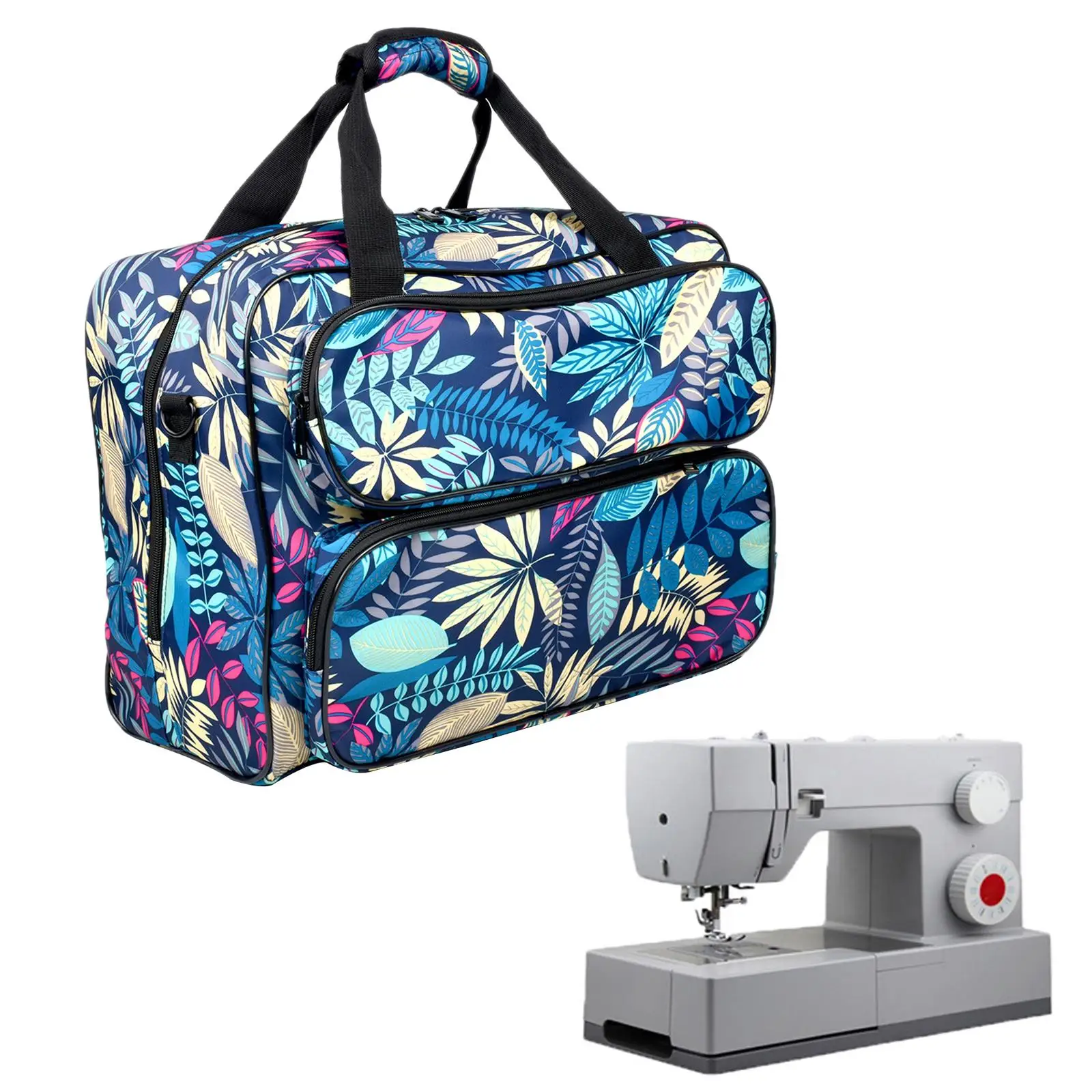 

Sewing Machine Bag Pouch Pockets Carrying Case Large Capacity Nylon Universal Travel Tote Bag for Sewing Machine Accessories