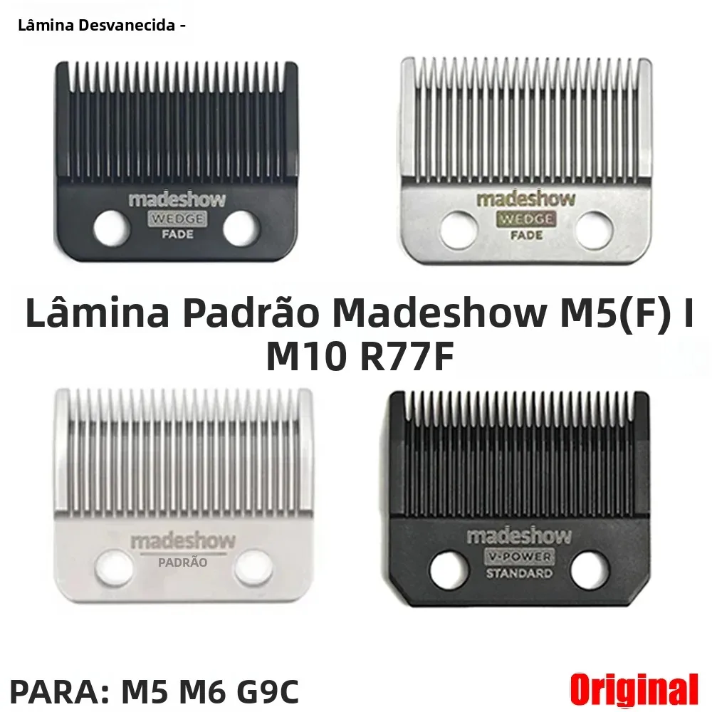 Lâmina Original Madeshow M5(F) M10 Kulilang R66 R77F G9C, Lâminas Wedge Fade para Máquina de Cortar Cabelo, Lâmina Ultra Fina de Substituição para Aparador