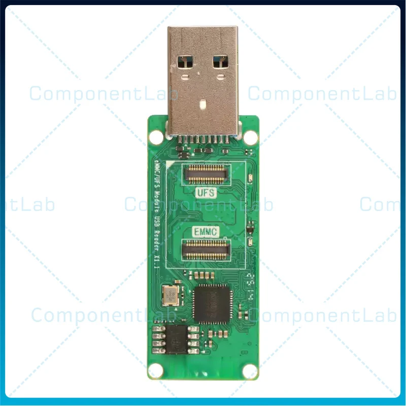 For Radxa UFS & eMMC Read‑Write Reader Adapter USB3.0 Dual‑Protocol Dual‑Channel High‑Speed Embedded Storage Module
