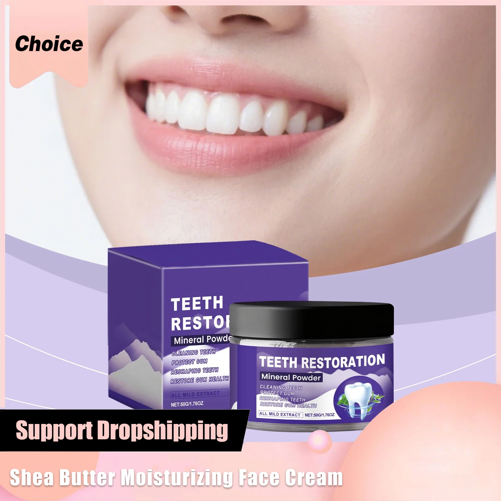 المنثول بليتش العناية بالأسنان مسحوق التنظيف العميق لوحة الأسنان نفس منعش تعزيز الأسنان المينا إزالة الروائح الكريهة لطيف العناية بالفم مسحوق #1