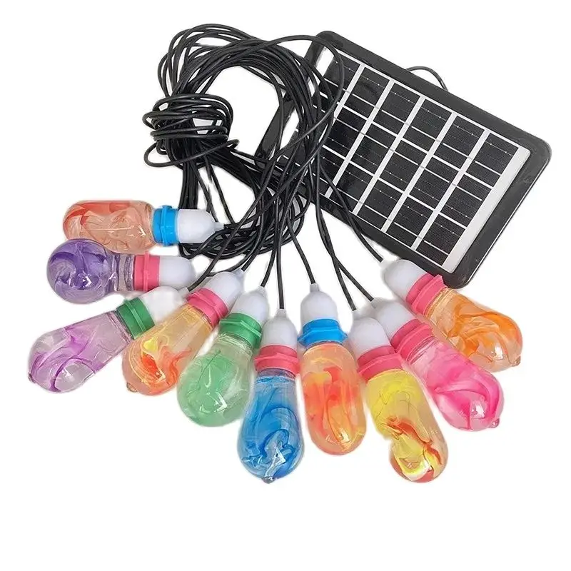

Y Outdoor waterproof retro glass landscape light, tree hanging decorative light, solar rainbow wish light