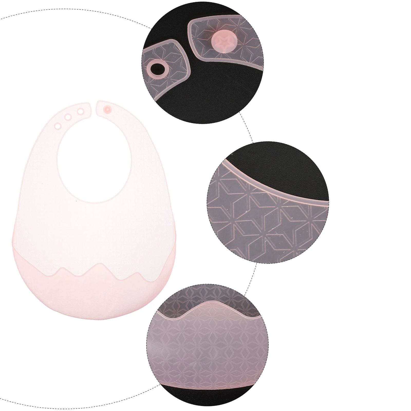 

Silicone Bibs for Babies Toddler Eating Supplies Light Thin Infant Feeding Drool Proof Baby Boys Girls Food Grade High Temp