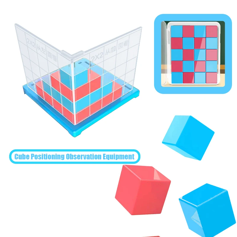 Cube/Multilateral Cube Geometric Models Colorful DIY Puzzle Multilateral Building Blocks Mathematics Teaching Aids Tool