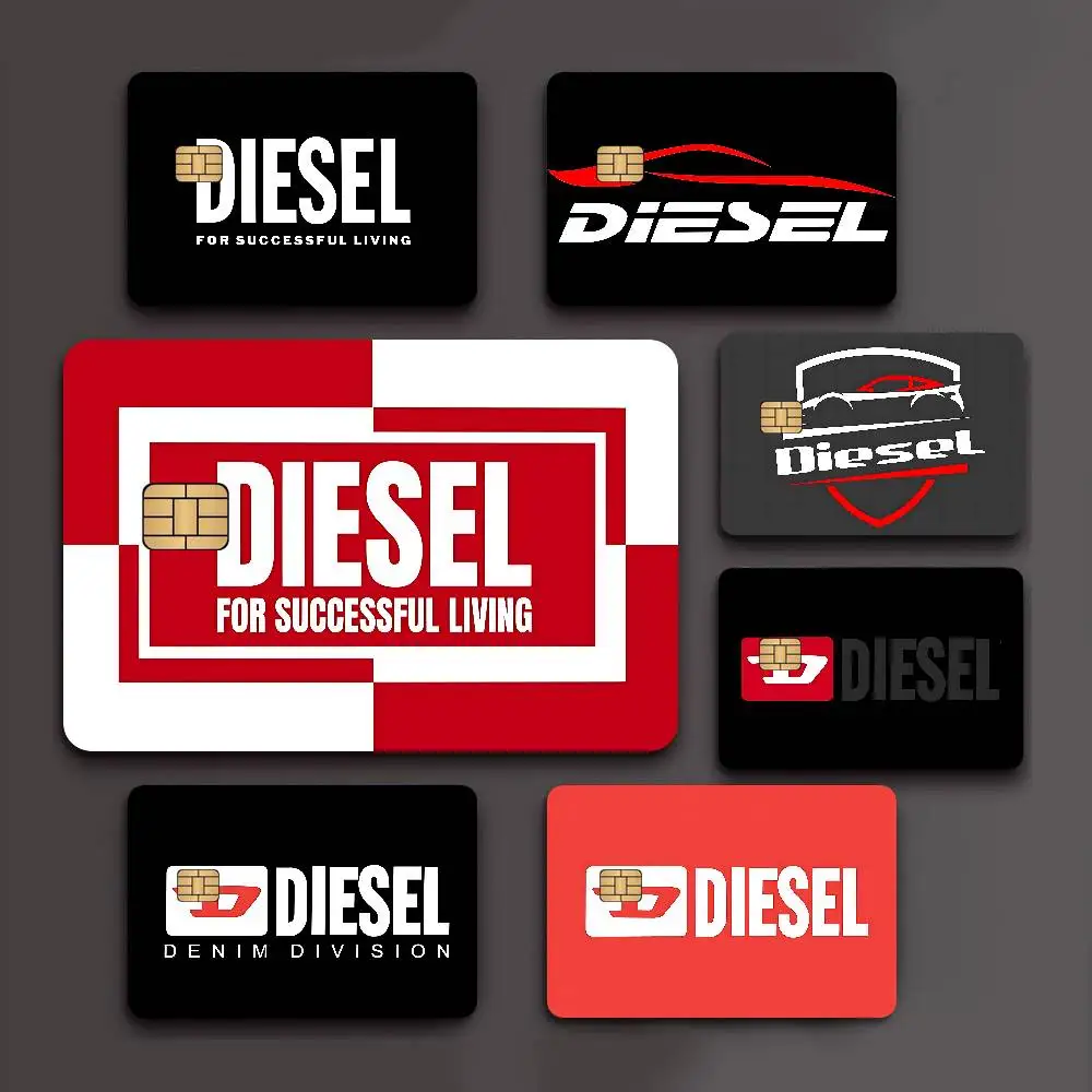 D-DIESEL Logo Anime Spend or Save Funny Shell On Off Ultra Thin No Fade Sticker Skin Cover Film for Debit Credit Card