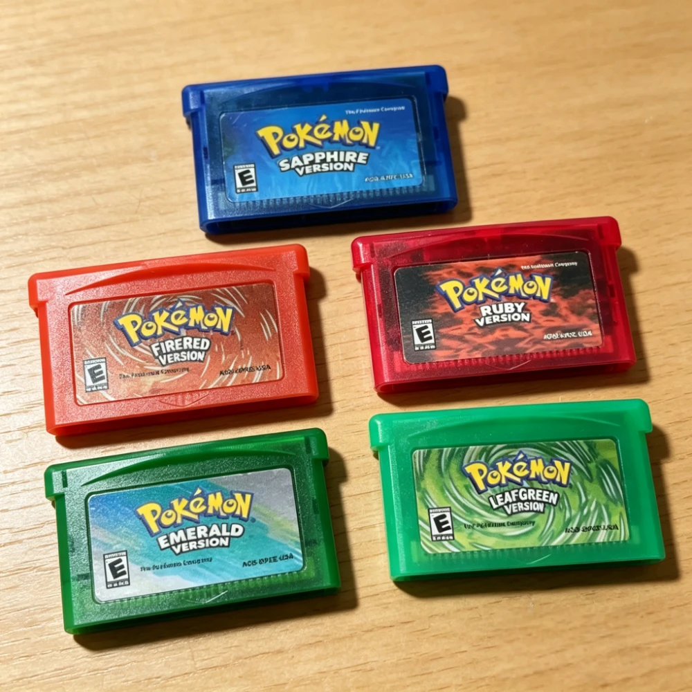 GBA USA Video Game Cartridge 32 Bit Games Card Pokémon Turbo Revival Klonoa Advance Wars Shining Soul Metal Slug Breath Fire view 4