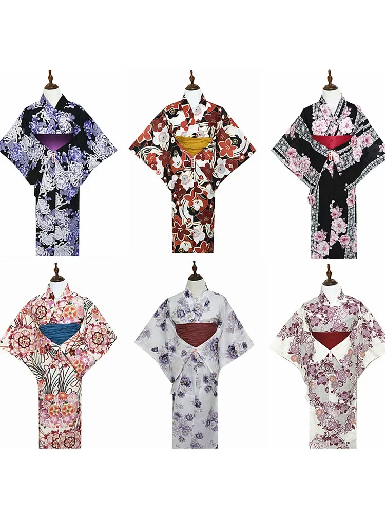 Women's Japanese Yukata – Traditional Pure Cotton Kimono, Perfect for Photoshoot, Cosplay & Travel