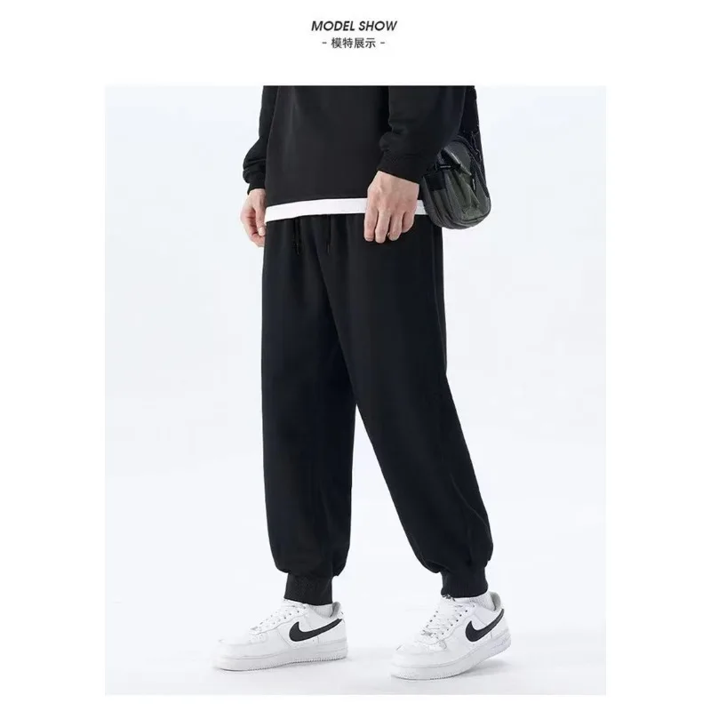 

Winter Warm Velvet Sports Pants Thickened Drawstring Anklets Autumn and Winter Boys' Versatile Velvet Casual Pants