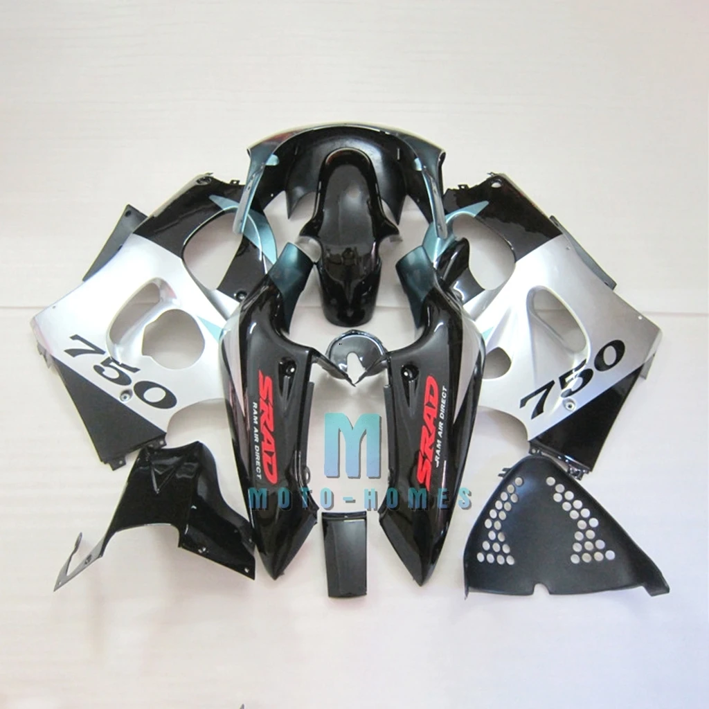 Free DIY Wrecked Fairing Set for SUZUKI GSXR600 96 97 98 99 GSX R750 SARD 1996 1997 1998 1999 ABS Plastic Road Racing Bodywork