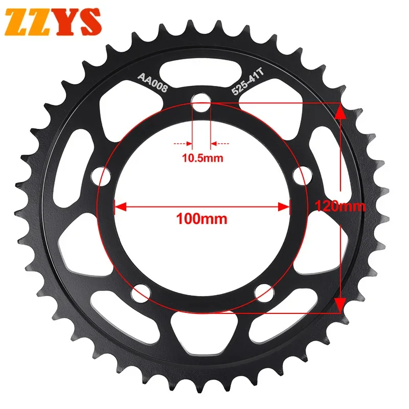 525 41T 42T Tooth Rear Sprocket Gear Star Pinion Freewheel For Aprilia 1000 RSV4 Factory Racing LE 2017 1000 RSV4 Factory APRC