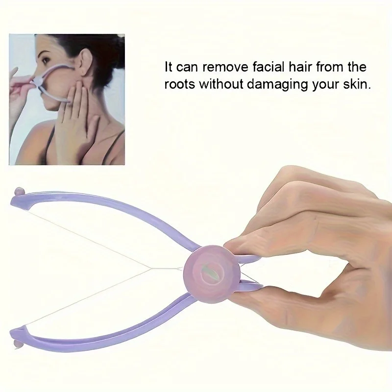 Facial Hair Remover for Women Painless Hair Removal Clips Eyebrow Chin Cheek Portable Beauty Tool - view 3
