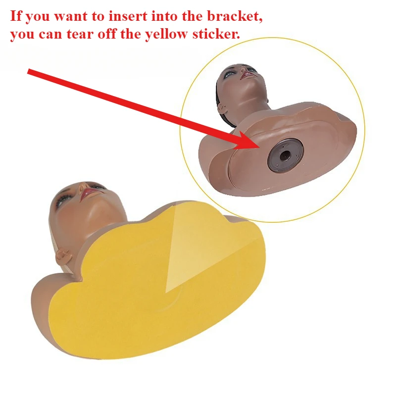 アフリカ系黒人女性マネキンヘッド（肩付き）ウィッグジュエリーディスプレイ用