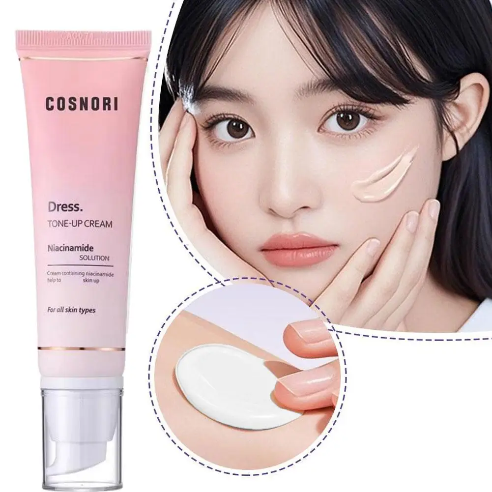 

50ML Cosnori Whitening Dress Tone-up Cream Help To Brighten Skin Up For All Skin Types Niacinamide Isolation Cream Moisturi T3R9