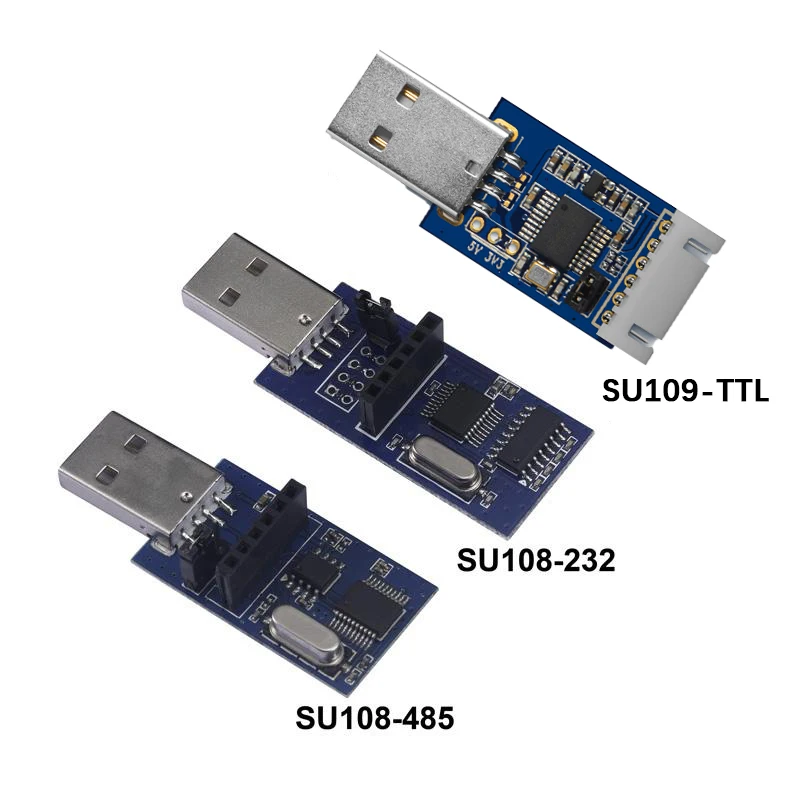 3pcs/lot USB Bridge Boards SU109-TTL + SU108-232 + SU108-485 for TTL, RS232 and RS485 port Wireless Data Transceiver RF Modules