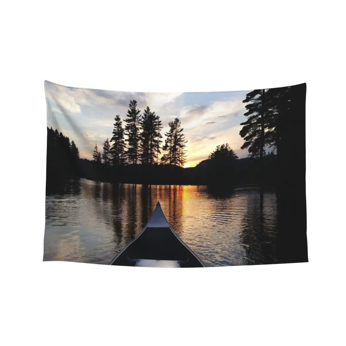

Sunset on a lake Tapestry Decor For Room Room Decore Aesthetic Wall Decoration Items Decoration Aesthetic Tapestry