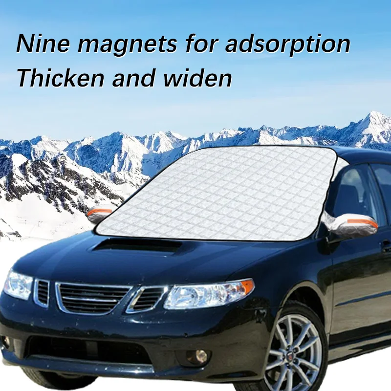 

Magnetic Car Windshield Snow Cover Winter Ice-Frost Guard Sun Shade Protector For Saab 9-2X Exterior Accessories