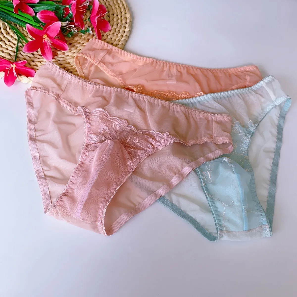 Man's Pink Lace Briefs - view 5