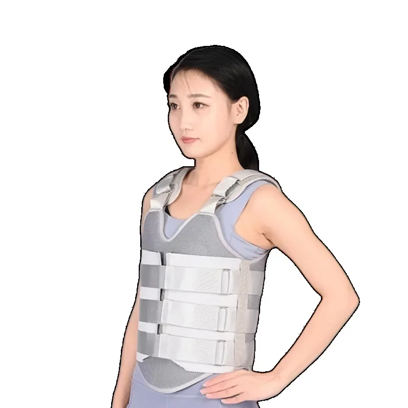 Treatment of thoracolumbar rib fracture with thoracolumbar spinal traction orthotics