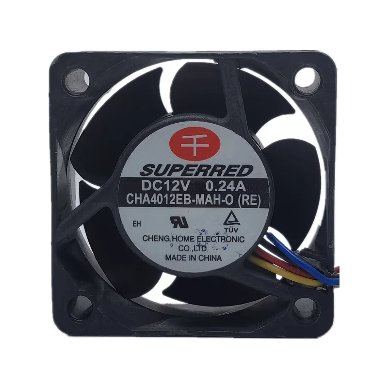 New Qianhong CHA4012EB-MAH 12V 0.24a 4020 4cm four wire PWM temperature control cooling fan