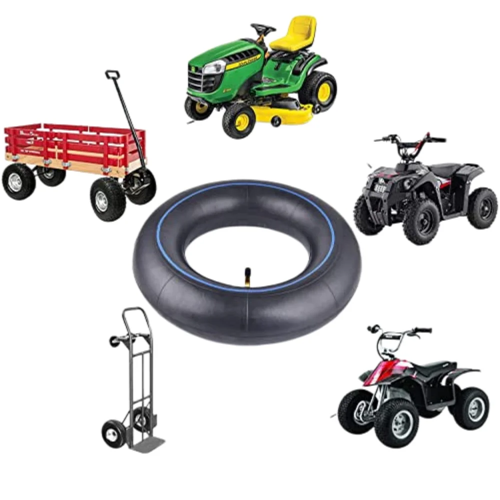 Black 3.50 3.00-8 Inner Tube TR87 Bent Valve Stem Compatible with 8 Inch Rim for Lawn Mowers Hand Trucks Garden Carts