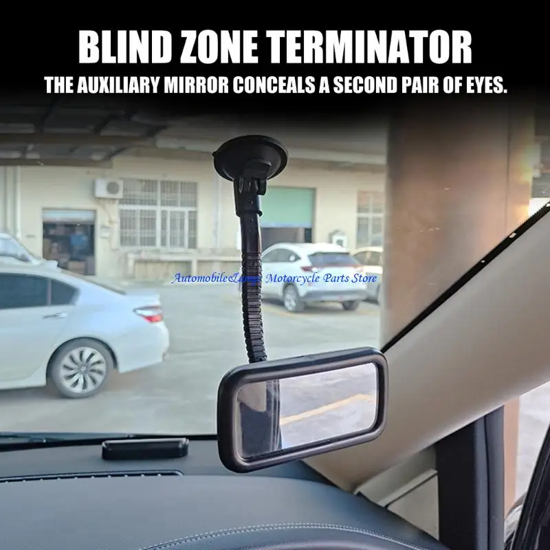 H7BD Quick Installation Suction Cup Car Accessory Mirror For Parking & Safety