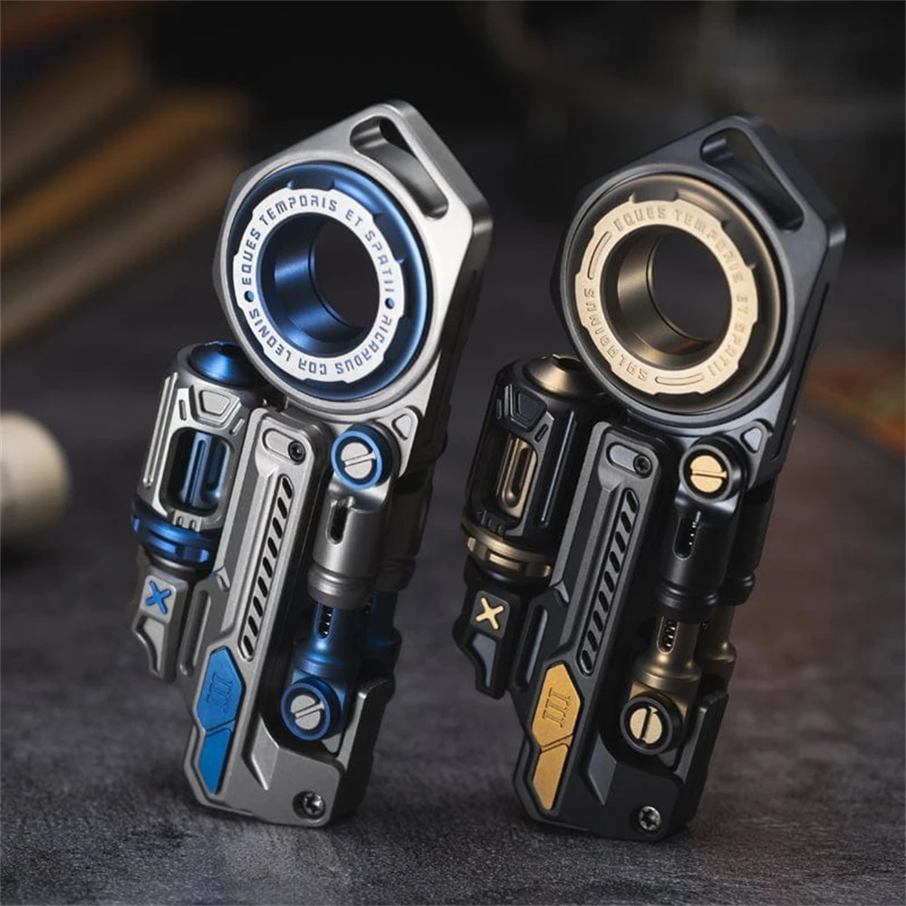 Time Knight Titanium Alloy EDC Fidget Spinner Anti Stress Toys ADHD Anxiety Relief Fidget Slider Sensory Focus Fidgeting Toys