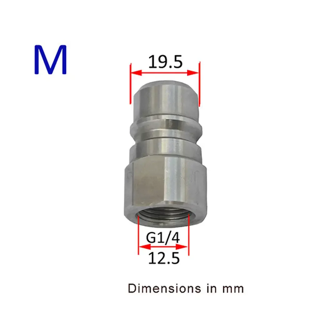 Metal Watering Adapter Foam Nozzle Generator High Pressure Washer Soap Foamer for Nilfisk Karcher Huter Elitech Lavor Kranzle