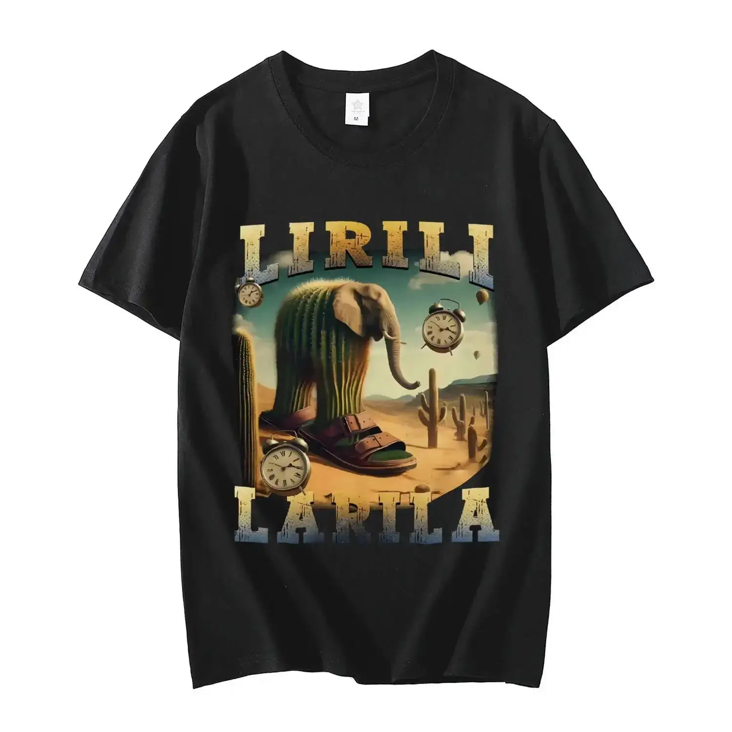 

Lirili Larila Funny Ltalian Brainrot Meme T-Shirt High Street Fashion Trend Short Sleeve T Shirt Unisex Casual T-Shirts