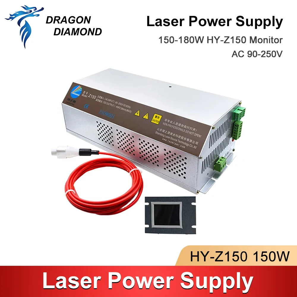 DRAGON DIAMOND Z150 150-180W CO2 Laser Power Supply  AC90-250V For Laser Engraving Cutting Machine HY-Z150 Z series