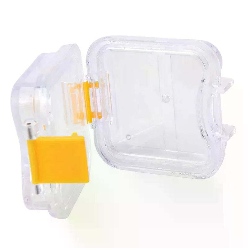 /ACR/1pc Membrane plastic denture tooth box transparent tooth box plastic denture box