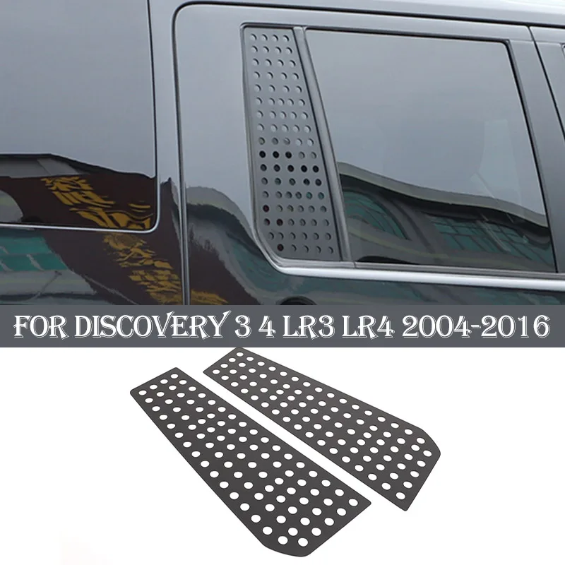 For Land Rover Discovery 3/4 LR3 LR4 2004-2016 Aluminum Alloy Car Rear Window Glass Protector Decorative Sticker Car Accessories