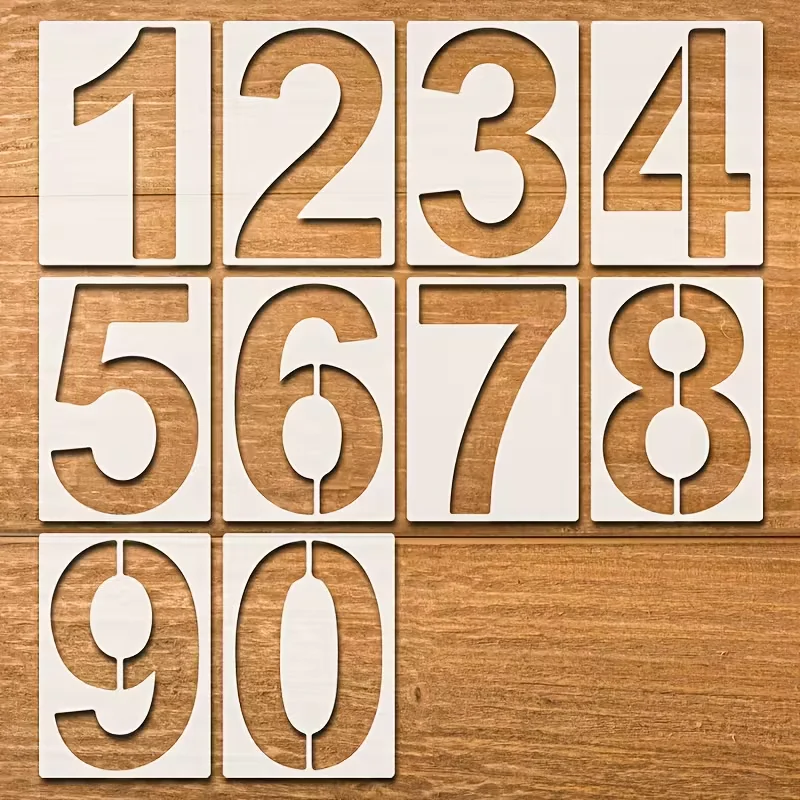 

Number Painting Templates Scrapbook Making Hollow Wall Painting Stencil DIY Spray Reusable Artistic Painting Craft Mold