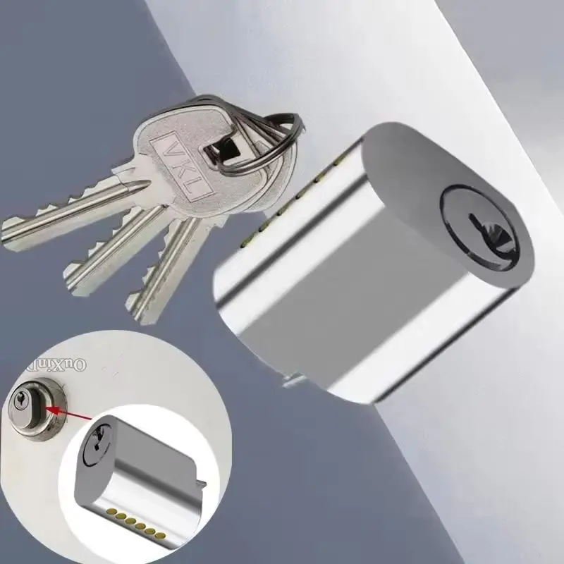 

Brand New 5PCS Solid Brass Marine Fireproof Door Lock Core Marine Metal Iron Door Fire Proof Lock Core Chromed+Key