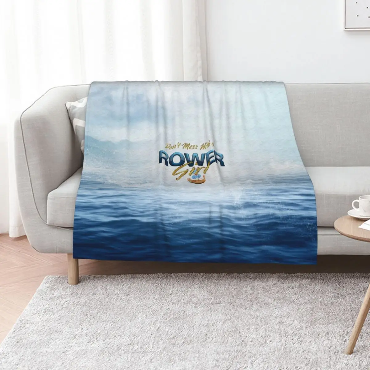 

Rower Girl Throw Blanket Soft Comforter Retros manga Blankets