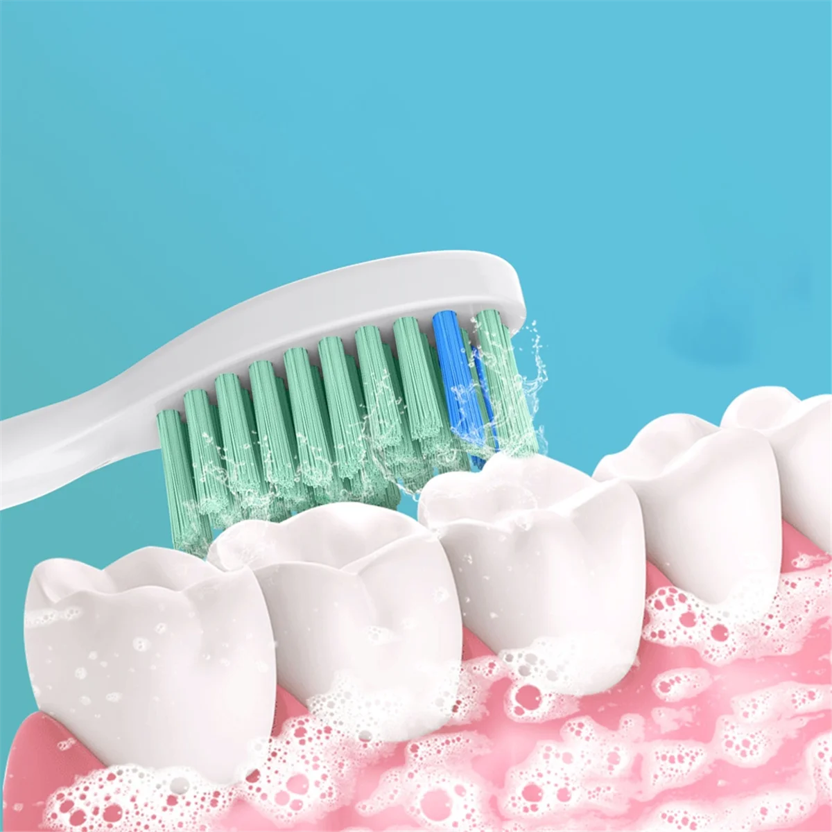 6 قطع من رؤوس فرشاة الأسنان البديلة الأنيقة لذكاء فيليب سونيكير HX7001/HX7002/HX7351/HX5100/HX7022