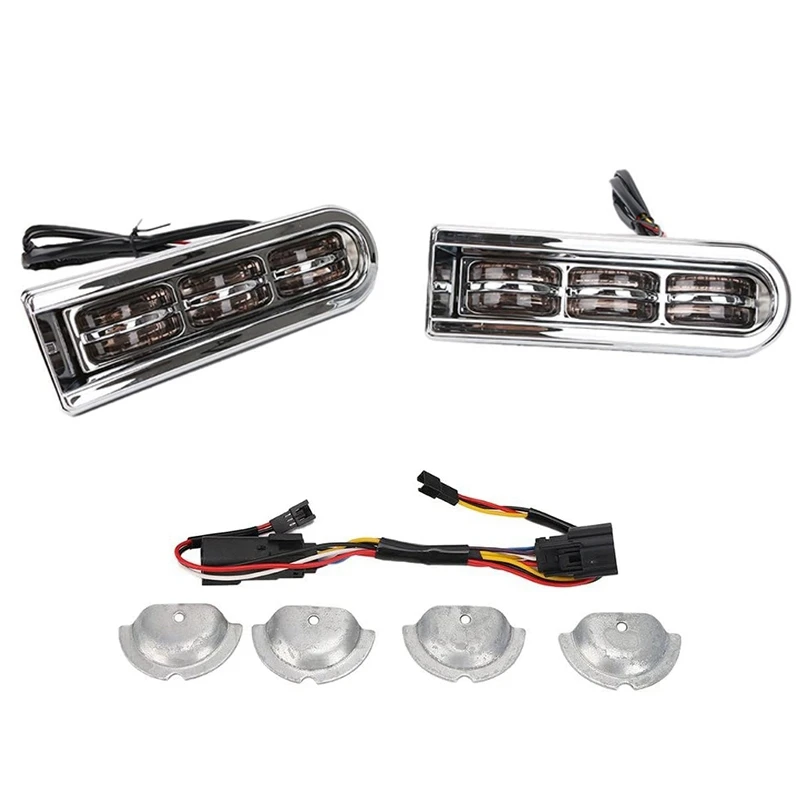 

Motorcycle LED Inserts Saddlebag Filler Support Taillight Running Light for Touring Road King