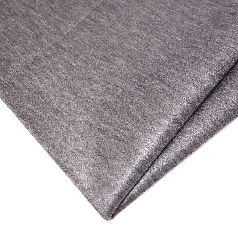 100cm Wide Gray White Black Non-woven Fabric Interlinings & Linings Iron On Sewing Patchwork Adhesive Single-sided 25g / 45g