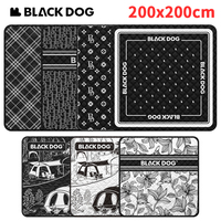 Naturehike BLACKDOG Ultrasonic Picnic Mat 200x200cm Cotton Aluminum Film Carpet Camping Outdoor Travel Beach Moisture-proof Pad