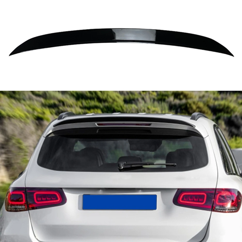 

Car Rear Spoiler Wing Trunk Lip For Benz GLC X253 W253 GLC43 GLC63 GLC200 GLC260 GLC300 2016-2022 Glossy Black/Carbon Fiber Look