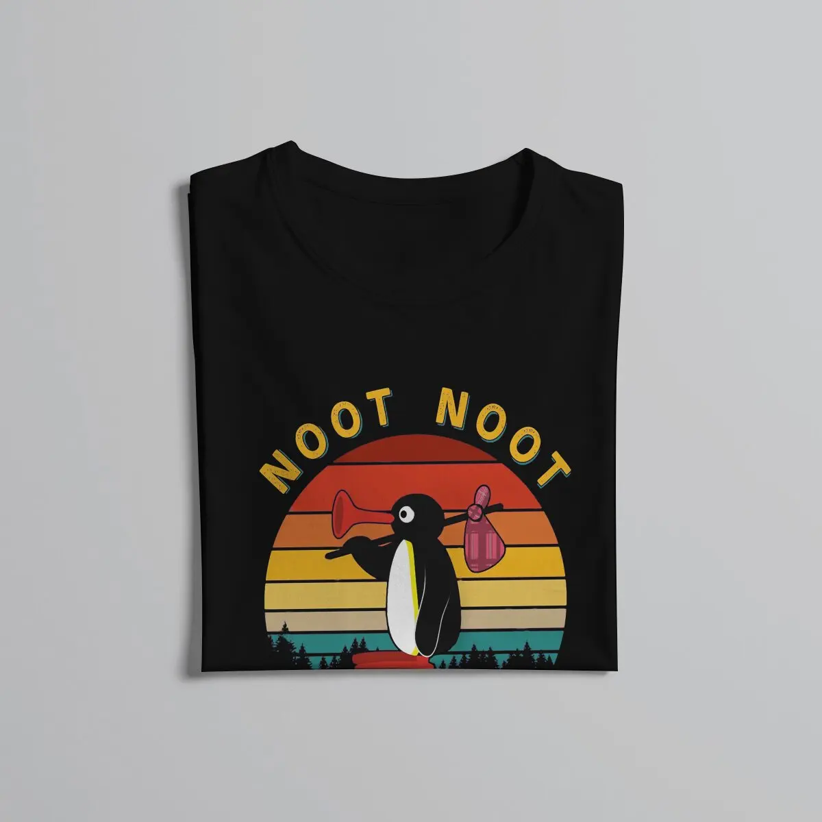 Noot Pingu Pinga Penguin TV Retro Noot Tshirt Graphic Men Tops Vintage Punk Summer Polyester  Clothes Harajuku T Shirt