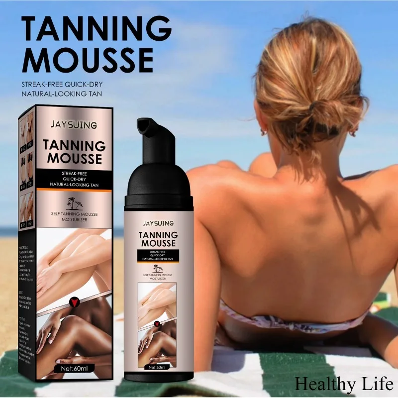 

Summer Body Blackening Cream Outdoor Beach Bronze Tone Mousse Women Self Tanning Lotion Man Skin Quickly Bronzing Accelerator