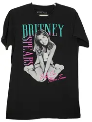 Britney Spears Womens T-Shirt Small Black Short Sleeve Baby One More Time Tee