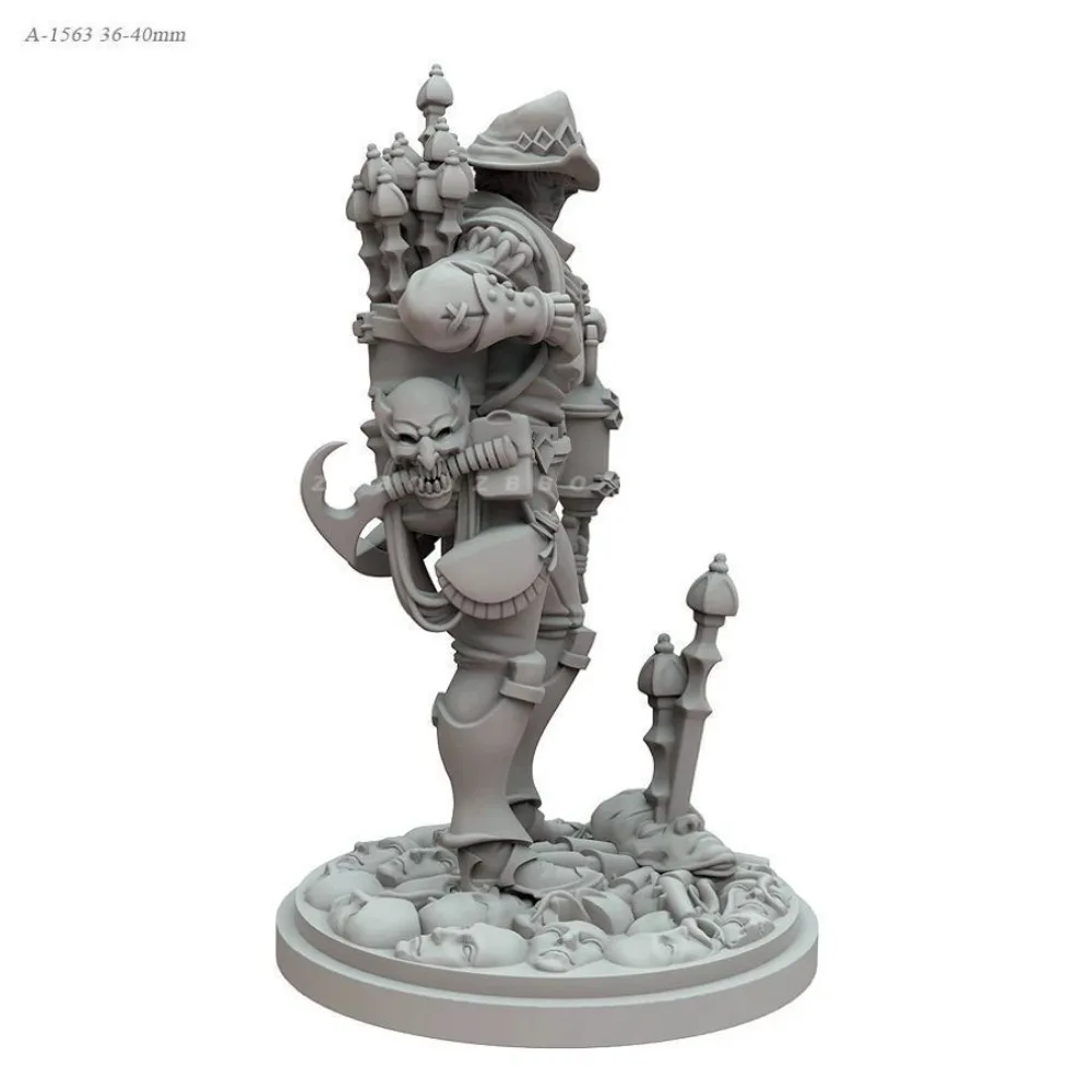 Alchemist Witcher 38mm Soldier Model 3D Printed Resin Blank Sculpture Miniature DIY Coloring Self-assembly Model
