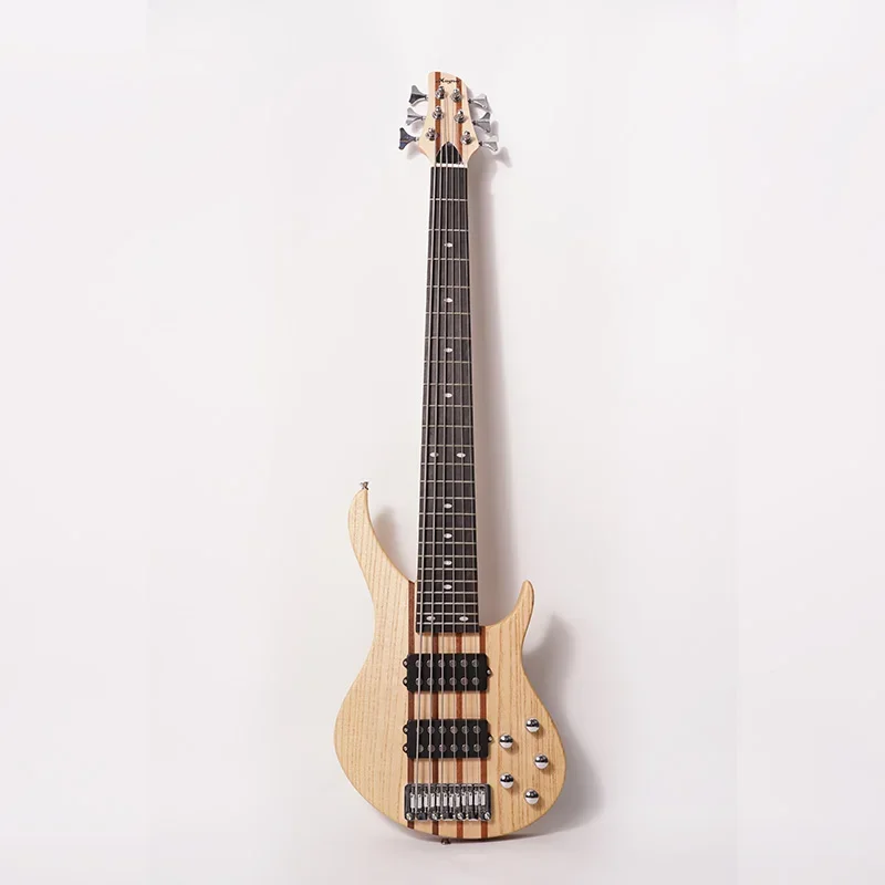 

Factory Direct 6 Strings Electric Bass OEM ODM Customized Neck Thru Body Active Pickup 6string 24 Frets Vintage Classical Basses