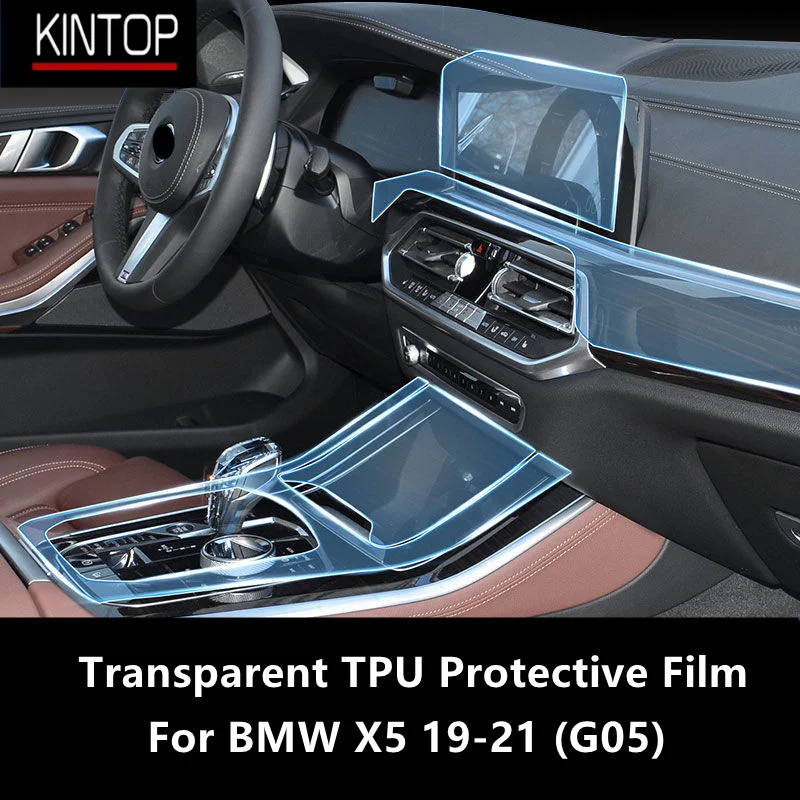 

For BMW X5 19-21 G05 Car Interior Center Console Transparent TPU Protective Film Anti-scratch Repair Film Accessories Refit