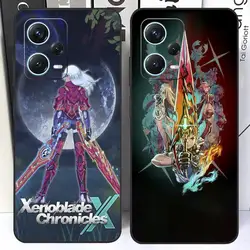 X_xenoblades Phone Case For Redmi Note 13 Pro Plus 12 11 A3X A1 A2 13C 12C Black Cases