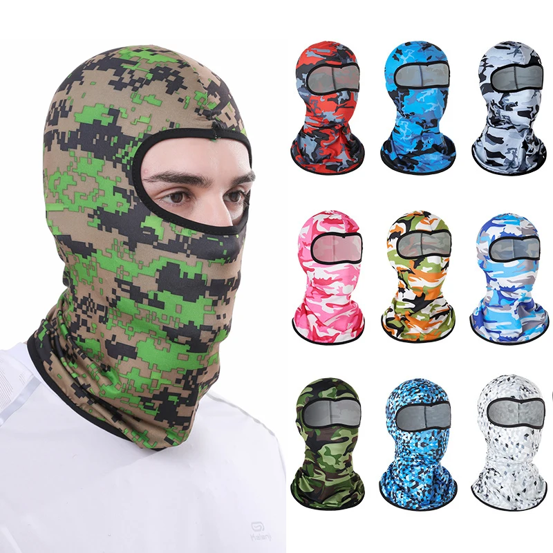 

Outdoor Mask Breathable Balaclava Sport Headgear Motorcycle Outdoor Windproof Lycra Full Face Hood Sunscreen Cycling Mask