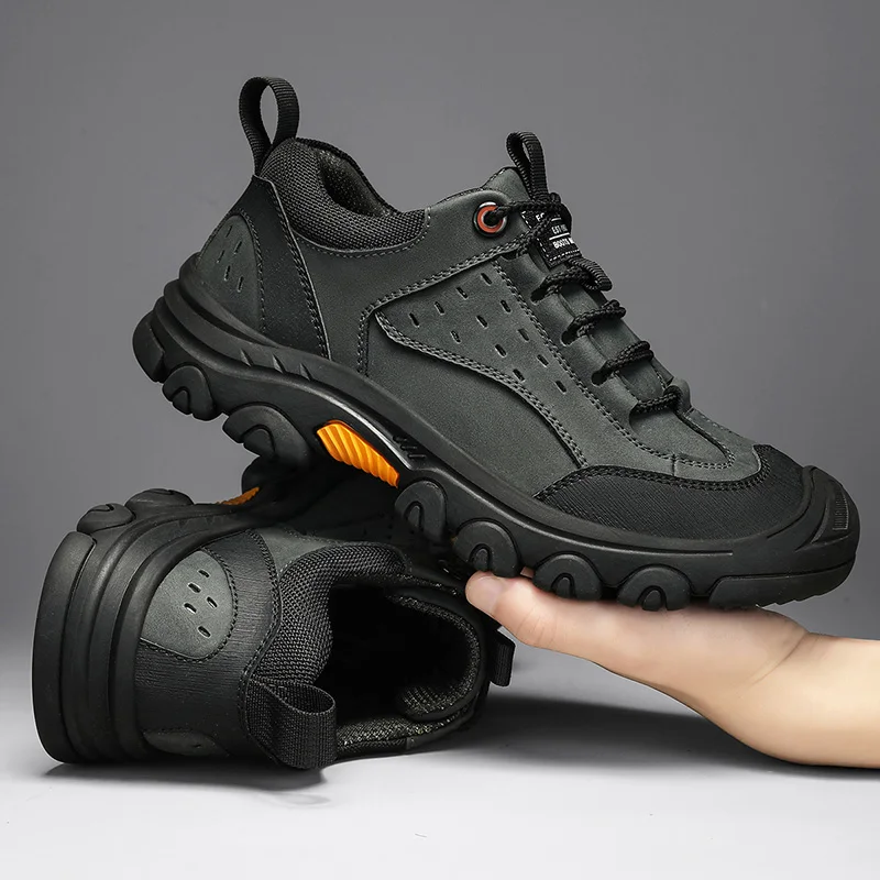 

2025 New Hiking Shoes for Men Anti Slip Outdoor Sport Shoes Mens Comfortable Trekking Shoes Man Wear-resistant Mountain Shoe