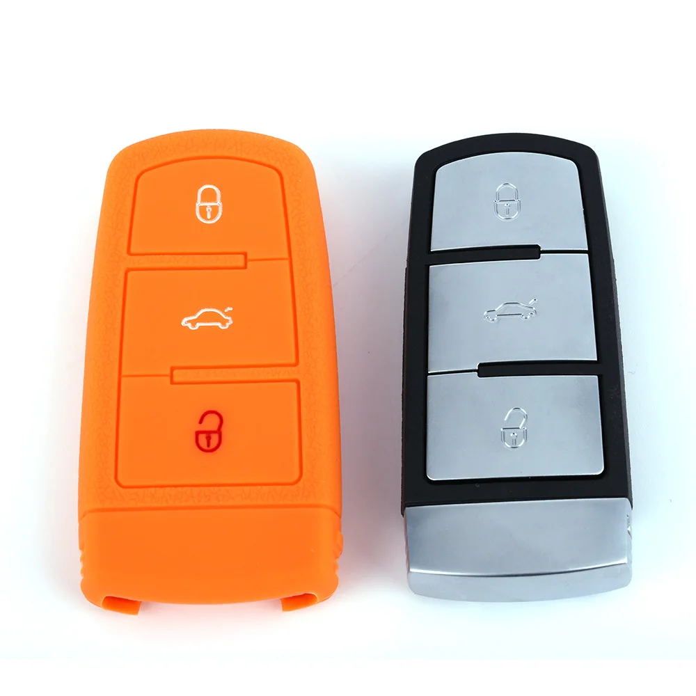 

Suitable for Volkswagen Magotan CC Smart 3-button silicone key cover, Weilan Arteon key cover, car remote control cover