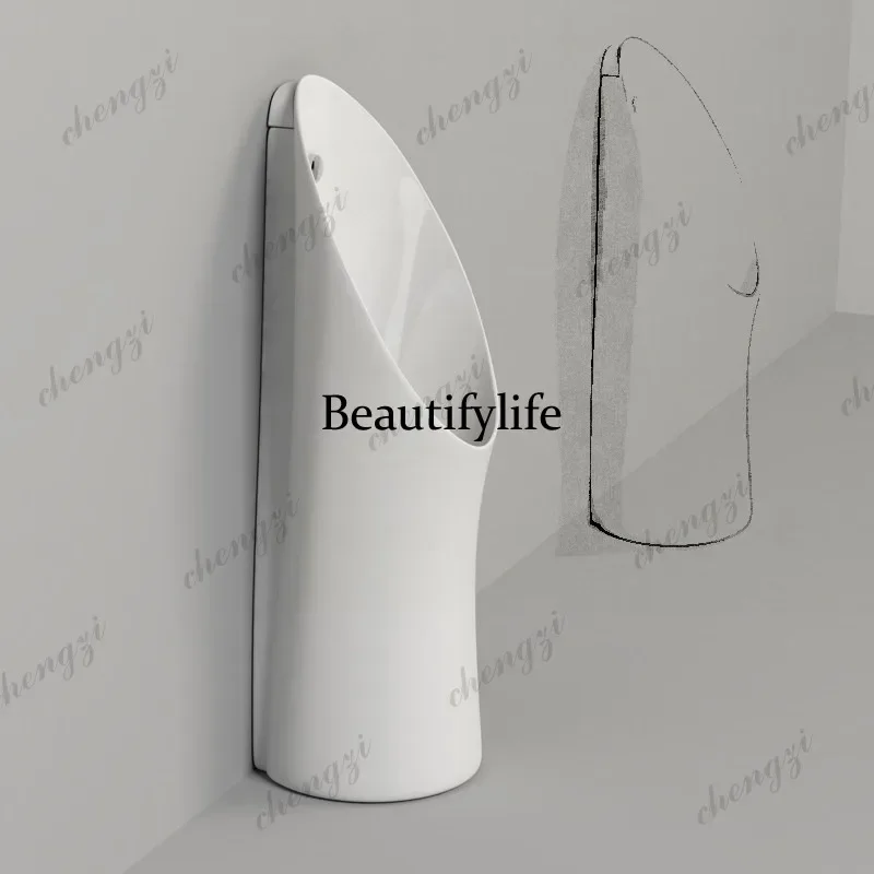 MM183 Household men's urinal ceramic urinal floor-to-ceiling urinal hand press intelligent sensing