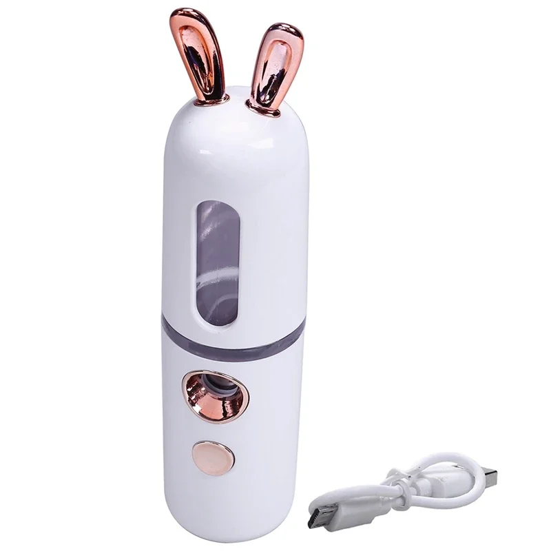 Mini USB Rechargeable Nano Facial Hydrator Sprayer Women Beauty Instruments  Use Humidifier Face Steamer